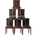 6 Louis Philipe stoelen  mahonie incl stoffering naar wens, Ophalen of Verzenden