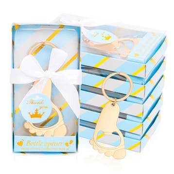 Kraamcadeautje/babyshower bedankje sleutelhanger/flesopener, Verzenden, Nieuw, Versiering, Geboorte of Huwelijk
