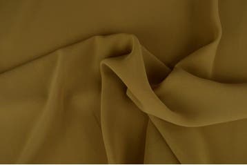 15 meter chiffon stof - Donker beige, 120 cm of meer, Beige, Ophalen of Verzenden, Polyester