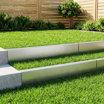vidaXL Afdekprofiel voor tuinafboording 10 st 100 x 10 x 15, Verzenden, Nieuw