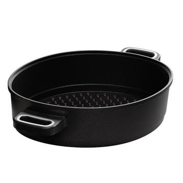 AMT Gastroguss Steamer – Handgegoten Aluminium – 33x26 c, Huis en Inrichting, Ophalen of Verzenden, Nieuw, Aluminium, Overige typen
