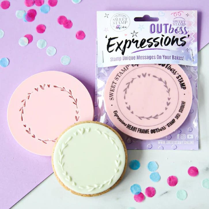 Sweet Stamp Outboss Heart Frame, Hobby en Vrije tijd, Taarten en Cupcakes maken, Nieuw, Verzenden