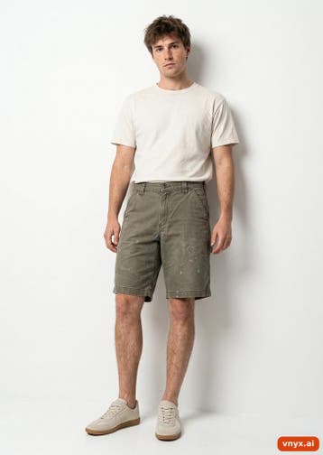 Carhartt Korte broeken Heren maat W32 Groen Vintage, Ophalen of Verzenden, Nieuw, Carhartt