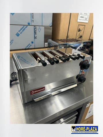 Horeca Toaster RVS | 4 klemmen, Nieuw zonder verpakking