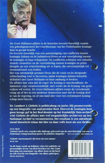 De Greet Hofmans-affaire 9789035131675 L.J. Giebels, Verzenden, Gelezen, L.J. Giebels