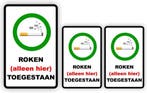 Roken Alleen Hier toegestaan Sticker set (017.01), Verzamelen, Verzenden, Nieuw, Overige typen