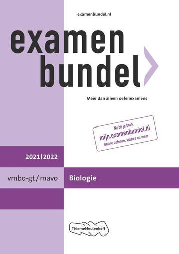 Examenbundel vmbo gtmavo Biologie 20212022 9789006491333, Boeken, Zo goed als nieuw