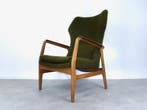 fauteuil Madsen Schubell Bovenkamp nieuw gestoffeerd 60s, Huis en Inrichting, Ophalen, Hout, Vintage, 75 tot 100 cm