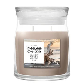 Yankee Candle Seaside Woods Medium Jar - 368gr, Ophalen of Verzenden, Nieuw, Overige typen