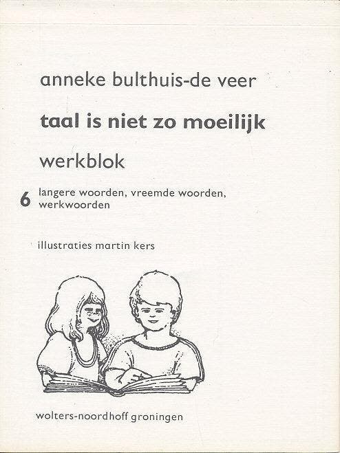 Taal is niet zo moeilijk Werkblok 6, Boeken, Schoolboeken, Verzenden