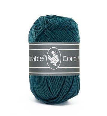 Durable Coral Mini 375 Petrol - Haakgaren / Breigaren, Ophalen of Verzenden, Nieuw, Breien of Haken, Wol of Garen