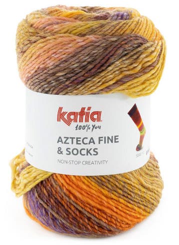 Katia Azteca Fine &amp; Socks - 10 Sahara Sunset - Superwa, Ophalen of Verzenden, Nieuw