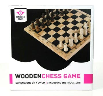 Schaakspel Compleet 29 x 29 cm | Engelhart -, Hobby en Vrije tijd, Gezelschapsspellen | Bordspellen, Verzenden, Nieuw