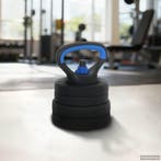 vidaXL 4-in-1 Dumbbell Barbell Kettlebell Set 20 kg Zwart en, Verzenden, Nieuw