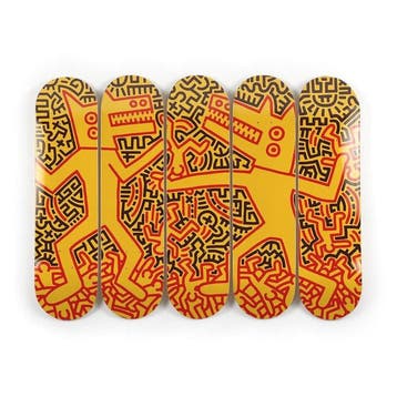 Keith Haring (after) - Monsters, Antiek en Kunst