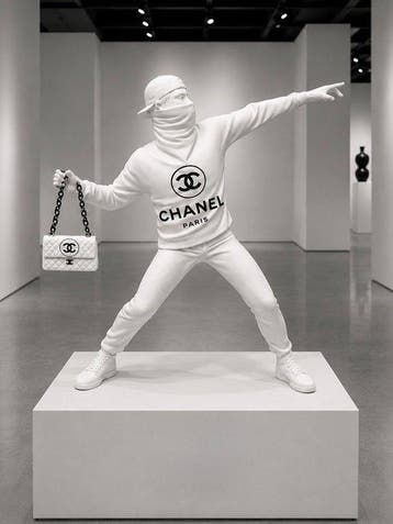 GF Exclusives - Banksy x Chanel Artwork By: GF Exclusives