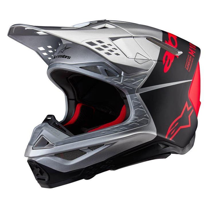 Alpinestars Supertech S-M10 Flood Helm Ece 22.06 Zilver, Motoren, Kleding | Motorhelmen, XXL, Nieuw met kaartje, Overige merken