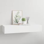 vidaXL Wandschap met lade 60x23,5x10 cm MDF wit, Verzenden, Nieuw