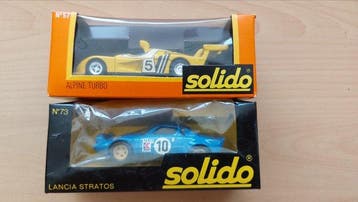 Solido 1:43 - Modelauto (2) - Alpine Turbo / Lancia Stratos, Nieuw