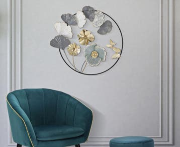 MUUR IJZEREN PANEEL CAMPUR ROND CM 78,5X5X74, Ophalen of Verzenden, Nieuw