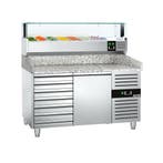 GGM Gastro | Pizza koelwerkbank PREMIUM - 1500x800mm - 1 |, Verzenden, Nieuw in verpakking