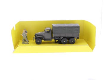 Schaal 1:50 Solido 6036 GMC T-as Militaire bakwagen met r..., Hobby en Vrije tijd, Modelauto's | 1:50, Ophalen of Verzenden, Gebruikt