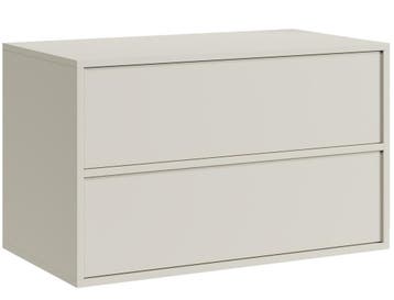 Wastafel Onderkast Mali 80 cm Beige Wastafelmeubel, Verzenden, Nieuw