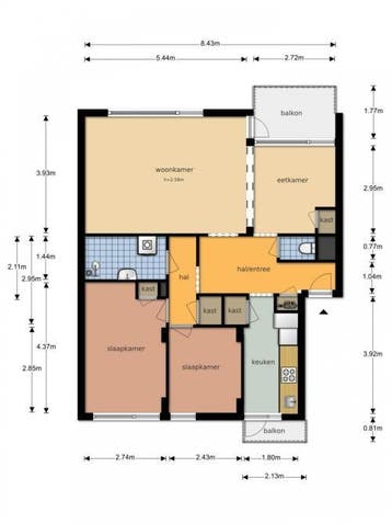 Te Huur 3 Kamer Appartement Roelof van Schevenstraat In Ensc, Huizen en Kamers, Direct bij eigenaar, Overijssel, Enschede, Appartement