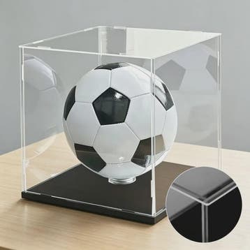 Voetbal Display Case met Balhouder - Acryl Vitrine voor Verz, Verzenden, Nieuw