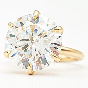 Ring - 18 karaat Geel goud - 10.04ct. tw. Diamant, Nieuw