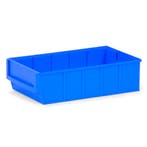 Magazijnbak kunststof met etikethouder stapelbaar, Ophalen of Verzenden