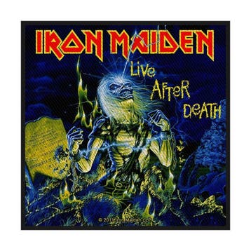Iron Maiden Live After Death Patch officiële merchandise, Ophalen of Verzenden, Nieuw, Kleding
