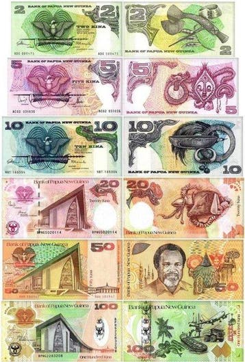 Papoea-Nieuw-Guinea. - 6 Banknotes - 1981/2008 (Zonder