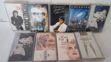 Michael Jackson & Related, Madonna - Collection of 9 x tapes, Nieuw in verpakking
