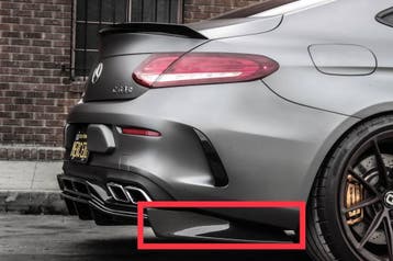 PSM Achterbumper extensions C63 (S) Coupe, Verzenden