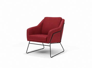 Fauteuil Grace - eetkamerstoelen - Rood, Huis en Inrichting, Stoelen, Nieuw, Rood, Stof