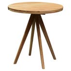 Cairo dining tuintafel 70 cm rond teakhout, Tuin en Terras, Tuintafels, Ophalen of Verzenden, Nieuw, Teakhout