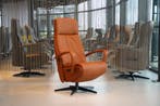 De Toekomst Relaxfauteuil Twice TW-217N 3 motoren+accu Leer, Ophalen of Verzenden, Nieuw, Leer, Design stoel