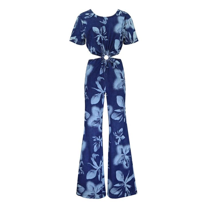 Shaft • denim jumpsuit met cut outs • S, Kleding | Dames, Jumpsuits, Blauw, Nieuw, Maat 36 (S), Verzenden