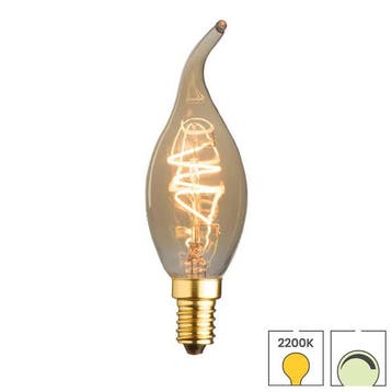 LED kaarslamp vlam E14 | 4.4 watt dimbaar | 2200K extra warm, Huis en Inrichting, Lampen | Losse lampen, Verzenden, Nieuw, E14 (klein)