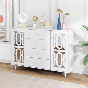 Klassieke Woonstijl Dressoir in het Wit - Nieuw Design, Verzenden, Nieuw