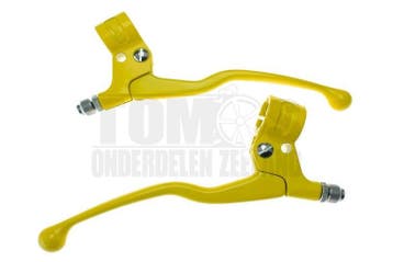 Remhendel greepset M84 lang geel Lusito, Fietsen en Brommers, Ophalen of Verzenden, Nieuw, Lusito