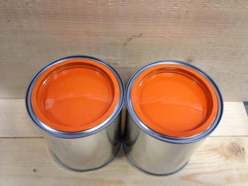 Acryl Hoogglans - Knal Oranje - 1 liter (Waterbasis), Doe-het-zelf en Verbouw, Verf, Beits en Lak, Nieuw, Oranje, Ophalen of Verzenden
