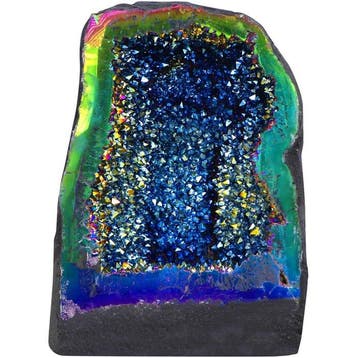 Regenboogkleur Amethist - Geode - 28x19x15 cm- 9 kg, Verzamelen