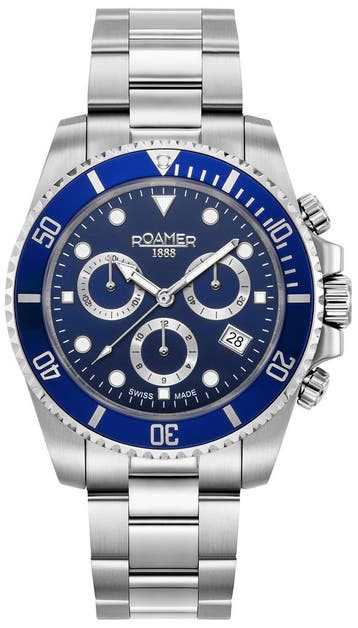 Roamer Deep Sea 100 851837 41 45 20 horloge 42 mm, Sieraden, Tassen en Uiterlijk, Horloges | Heren, Overige merken, Staal, Verzenden