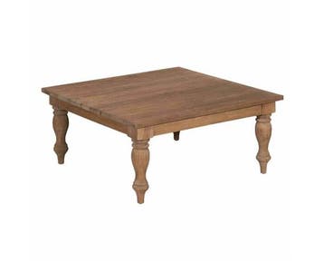 Tower Living Bologna Salontafel vierkant teakhout 100x100x45, Huis en Inrichting, Tafels | Salontafels, Ophalen of Verzenden, Nieuw