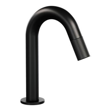 Brauer Mat Zwart Fonteinkraan met Gebogen Uitloop - Black, Ophalen of Verzenden, Nieuw