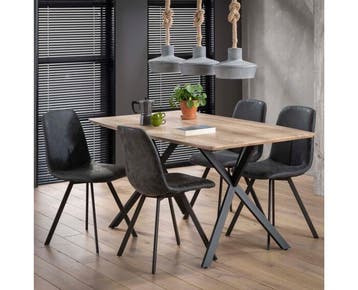 Eettafel Eiken antiquewash 160 cm, Huis en Inrichting, Tafels | Eettafels, Ophalen of Verzenden, Nieuw