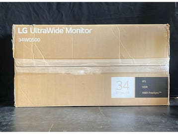 LG 34WQ500-B - Full HD Ultrawide Monitor - IPS - 100Hz - 34, Verzenden, Zo goed als nieuw, LG