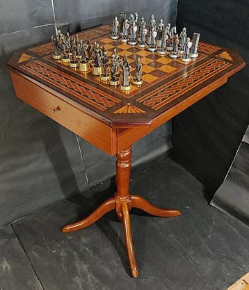 Schaakspel - Reconquista de Granada - Brons, Hout